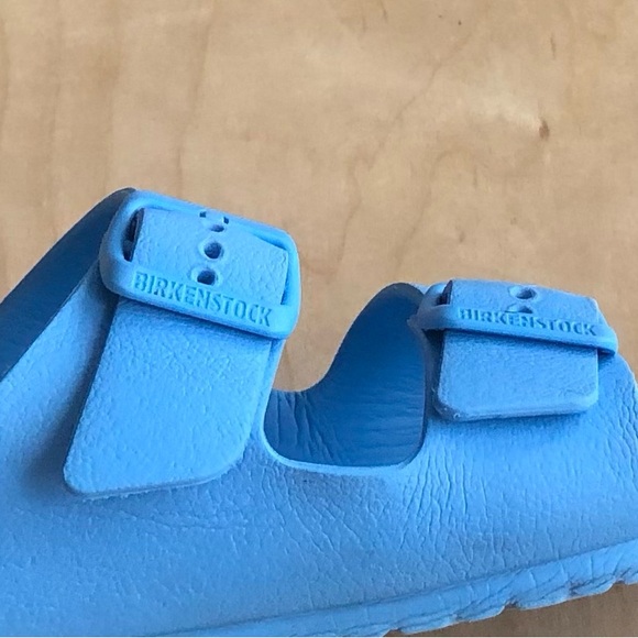 Birkenstock Kids Blue EVA Two-Strap Slide Sandals Size 34. - Picture 2 of 9